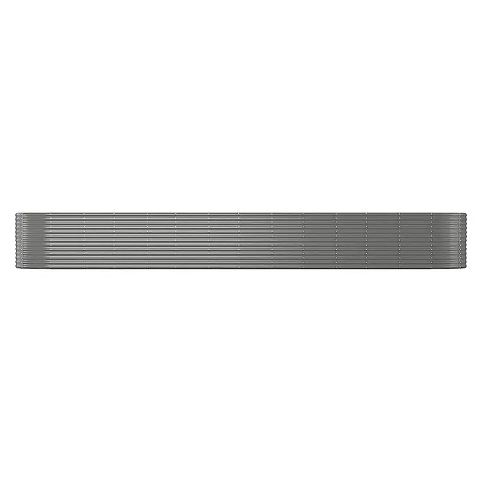 Furnicato Hochbeet - 554 x 100 x 68 cm, Stahl, Grau - Stapel grauer Wellbleche, ideal für Dachdeckung oder Verkleidung.