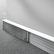 LOGOCLIC Zidna lajsna za tepih TSL (Bijelo, 2,5 m x 16 mm x 55 mm)
