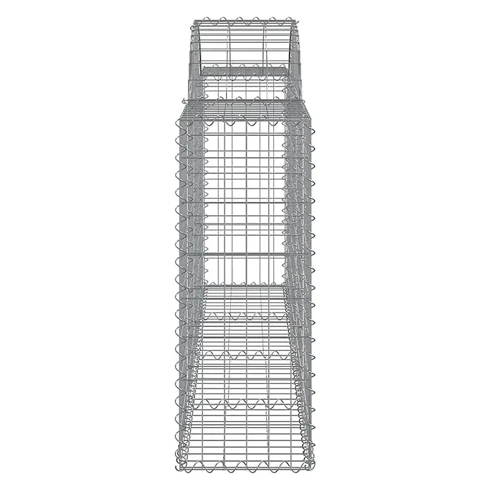Furnicato Gabione - 100 x 200 x 30 cm, Metall, Maschenbreite: 50 mm, Maschenhöhe: 100 mm - Rechteckiger Gabionenkorb aus verzinktem Drahtgeflecht für Landschaftsgestaltung oder Bau.