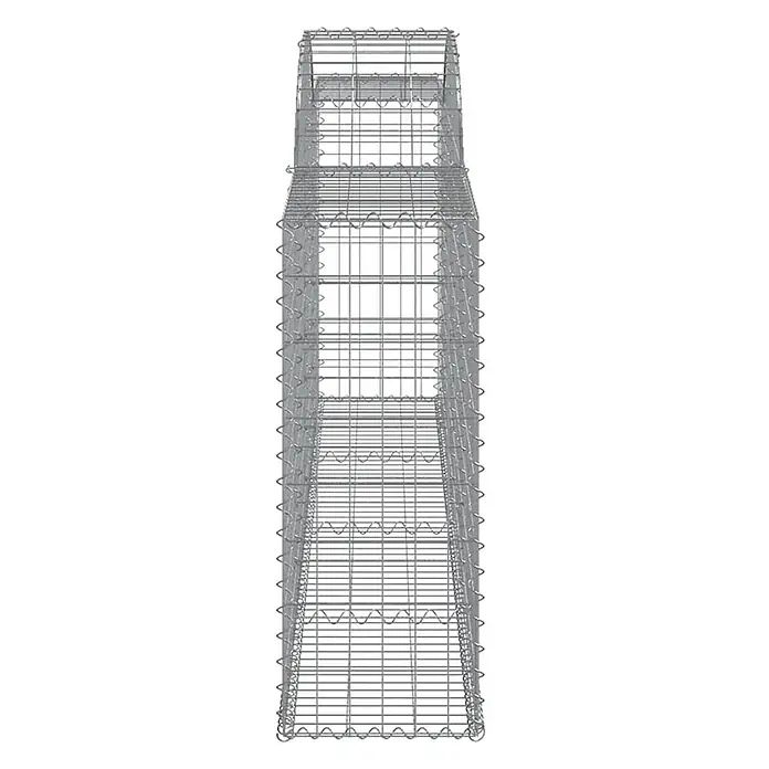 Furnicato Gabione - 100 x 300 x 30 cm, Metall, Maschenbreite: 50 mm, Maschenhöhe: 100 mm - Grauer Drahtgitter-Gabionenkorb aus Metall für Landschaftsbau und Bauwesen.