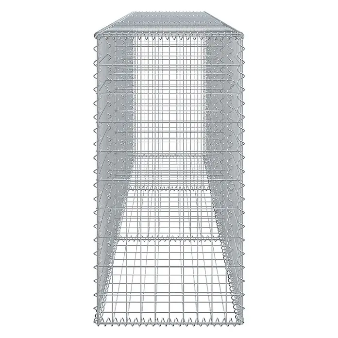 Furnicato Gabione - 300 x 50 x 100 cm, Metall, Maschenbreite: 50 mm, Maschenhöhe: 100 mm - Leerer rechteckiger Gabionenkorb aus verzinktem Drahtgeflecht, für Landschaftsgestaltung oder Stützmauern.