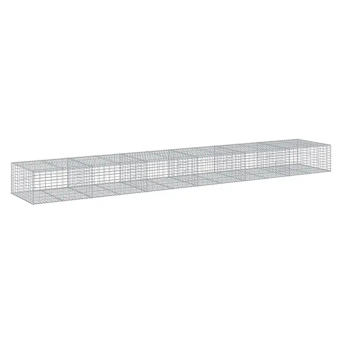 Furnicato Gabione - 600 x 100 x 50 cm, Metall, Maschenbreite: 50 mm, Maschenhöhe: 100 mm - Länglicher, rechteckiger Drahtgitterkäfig für Bau- oder Landschaftsbauprojekte.