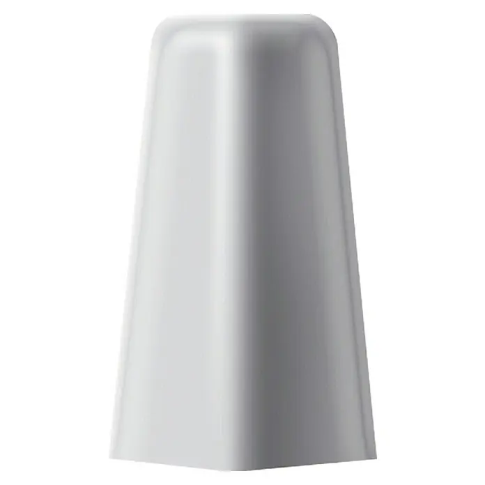 LOGOCLIC Außenecke K58 - Silber, 2 Stk., Geeignet für: Sockelleiste K58 C - Weiße zylindrische Spritztülle für dekorative Zwecke in der Küche oder Bäckerei, ideal zum Verzieren von Torten und Gebäck.