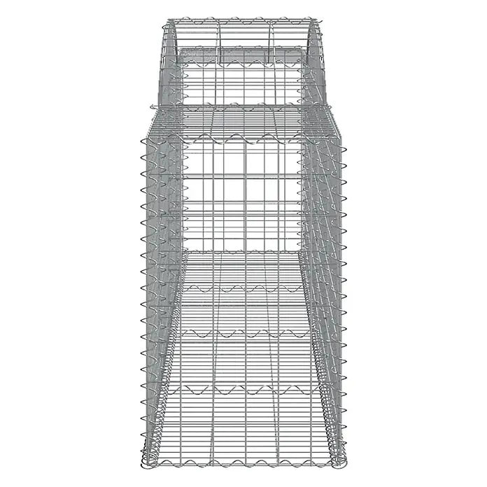 Furnicato Gabione - 50 x 300 x 100 cm, Metall, Maschenbreite: 50 mm, Maschenhöhe: 100 mm - Leerer Gabionenkorb aus verzinktem Drahtgeflecht, rechteckig und stapelbar, für Stützmauern oder Landschaftsbau.