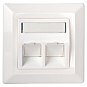 Schwaiger Netzwerk-Anschlussdose Keystone für Unterputzmontage (Weiß) | BAUHAUS