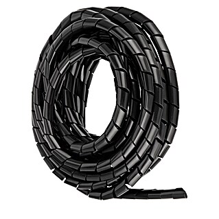 Voltomat Spiralschlauch (Länge: 5 m, 8 mm, Schwarz)