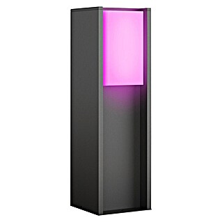 Philips Hue Außensockelleuchte Turaco (Farbe Gehäuse: Anthrazit, Warmweiß, 145 x 145 x 815 mm, Mit Leuchtmittel)