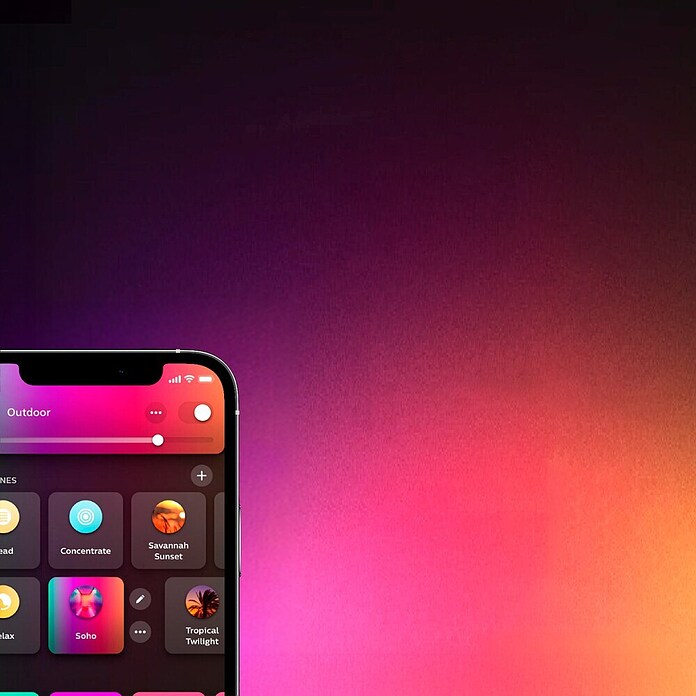 Philips Hue LED-Außenwandleuchte Turaco (Farbe Gehäuse: Anthrazit, 118 x 101 x 212 mm, IP44) | BAUHAUS