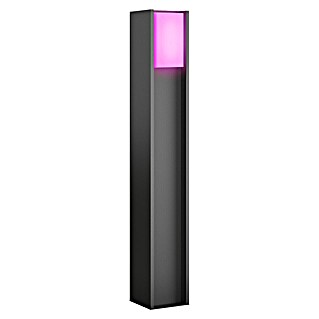 Philips Hue Außensockelleuchte Turaco (Farbe Gehäuse: Anthrazit, Warmweiß, 121 x 121 x 401 mm, Mit Leuchtmittel)