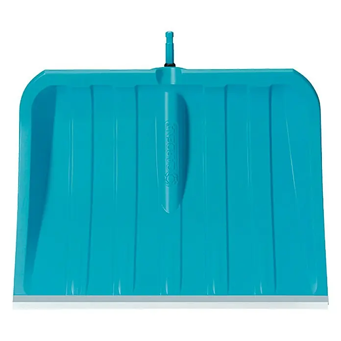 Gardena Combisystem Schneeschieber ES 50 - Breite: 50 cm, Aluminiumkante - Blaue GARDENA Schneeschaufel mit silberner Kante zum Schneeräumen auf Gehwegen und Einfahrten.
