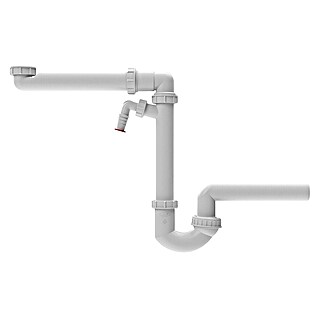 Spültisch-Siphon (1 ½″, Nennweite Rohr: DN 40, Mit Rückflusssicherung)