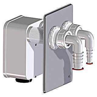 Hutterer & Lechner Unterputz-Siphon Komplettierungs-Set (Passend für: HL 4000.0 Waschgeräte-UP-Siphon, mit Doppelanschluss)