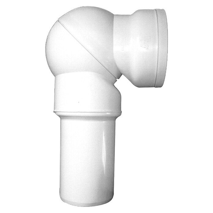 WC-ANSCHLUSSBOGEN DN90, WEISS