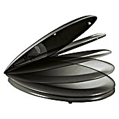 Poseidon Toiletzitting Rio (Softclose, Houten kern, Zwart)