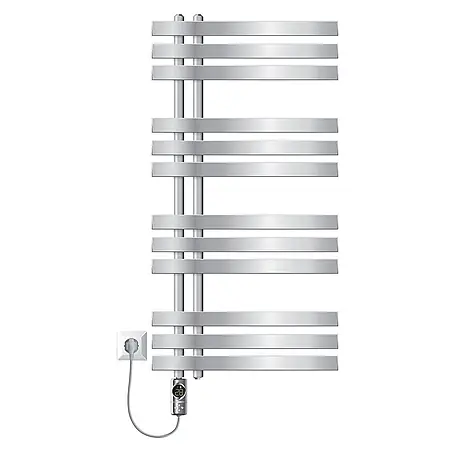 LuxeBath  Elektro-Badheizkörper Design Handtuchheizkörper Handtuchwärmer Elektrisch mit Heizstab 600W