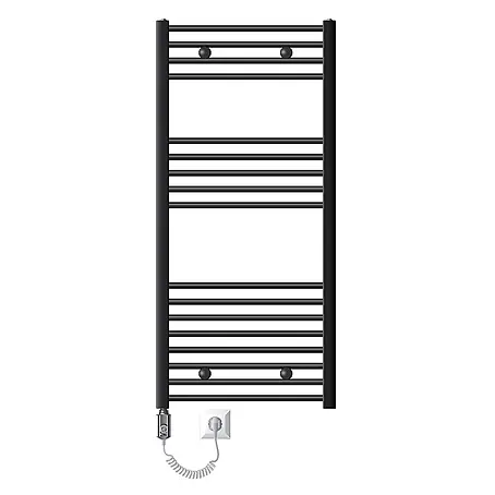 LuxeBath  Elektro-Badheizkörper Handtuchheizkörper 600x1200mm Anthrazit gerade 900W