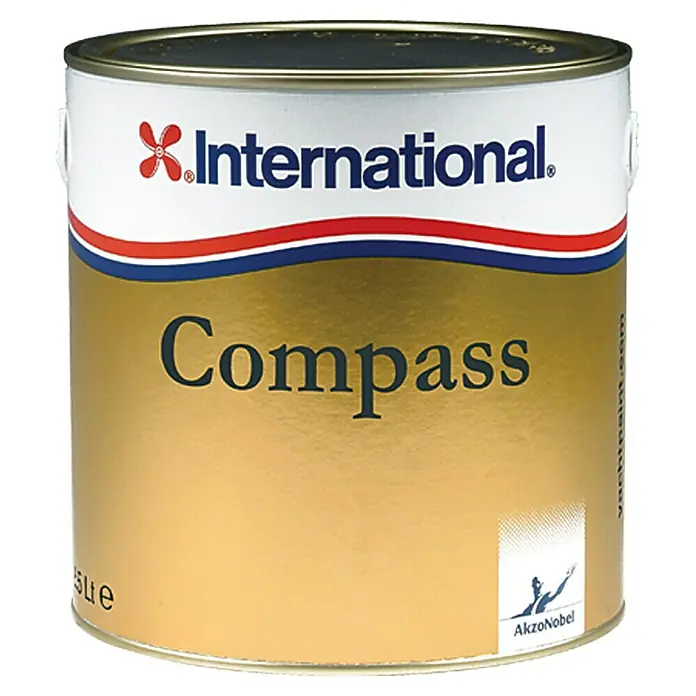 International Klarlack Compass - Bernstein, 2,5 l, Hochglänzend, Geeignet für: Ölige/fetthaltige Hartholzsorten - Dose International Compass Lackfarbe. Die robuste Lackfarbe bietet lang anhaltenden Schutz und eine hochwertige Oberfläche für verschiedene Anwendungen.