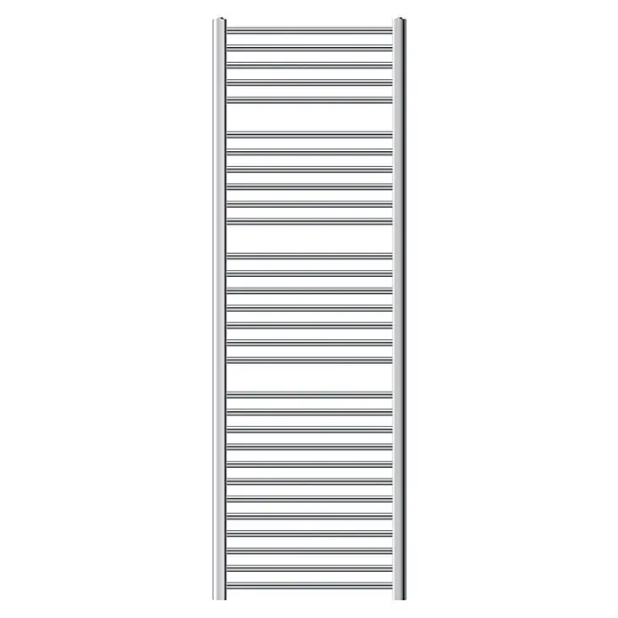 LuxeBath Elektro-Badheizkörper Handtuchwärmer Elektrisch 600x1800 mm Chrome gerade mit Heizstab 1200W -  - Verchromter Handtuchheizkörper mit mehreren horizontalen Stangen.