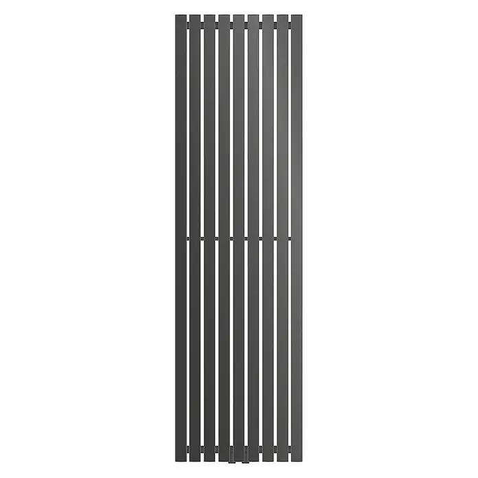 LuxeBath Badheizkörper Design Handtuchheizkörper Handtuchwärmer Mittelanschluss Radiator - B x H: 48 x 160 mm, Anthrazit - Dunkelgrauer vertikaler Plattenheizkörper für effizientes Heizen.