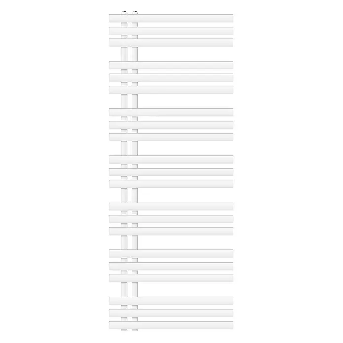 LuxeBath Badheizkörper Design Handtuchheizkörper Handtuchwärmer Mittelanschluss Radiator - B x H: 60 x 160 mm, Weiß - Weißer Handtuchheizkörper im Leiterstil mit horizontalen und vertikalen Stangen für das Badezimmer.