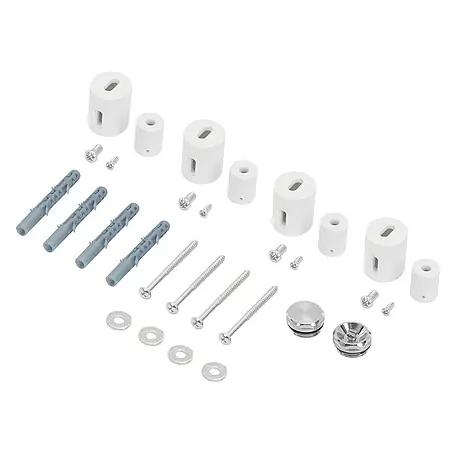 LuxeBath  Badheizkörper Montagematerial Paneelheizkörper Halter Set Zubehör für Handtuchwärmer