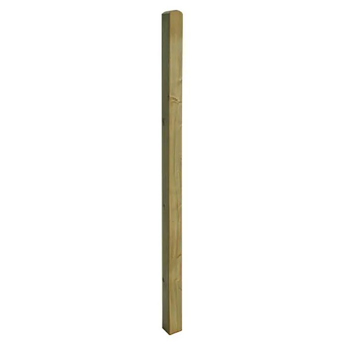 Holzpfosten Starnberg - Höhe: 190 cm, Kiefer, Grün - Pfosten aus Holz, ideal für den Bau von Zäunen oder als Stützstruktur im Garten. Robust und langlebig für Außenbereiche.