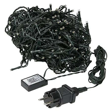 ECD Germany  LED-Lichterkette 720 LEDs 54m für Innen & Außen IP44 Kaltweiß