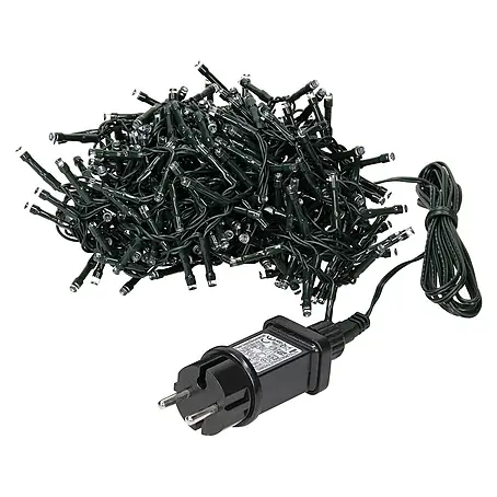 ECD Germany  LED-Lichtervorhang 180 LEDs 6m für Innen & Außen IP44 Kaltweiß