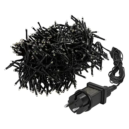 ECD Germany  LED-Clusterlichterkette 768 LEDs 5,5m für Innen & Außen IP44 Warmweiß