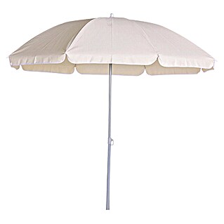 Sunfun Balkonparasol rond Provence II (Naturel, Diameter bekleding: 200 cm)