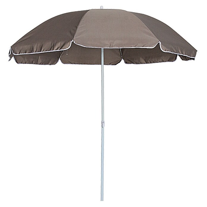 Sunfun Okrogli balkonski senčnik Provence II  (Rjave barve, Premer platna: 250 cm) | 8295 - Sonnenschirme | ICFA - Sonnenschutz | ICF - Sonnenschutz | IC - Freizeit im Garten | I - Stadtgarten | BAUHAUS