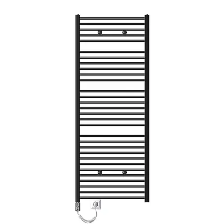LuxeBath  Elektro-Badheizkörper Handtuchwärmer mit Heizstab 750x1800 mm gerade Anthrazit 1200W