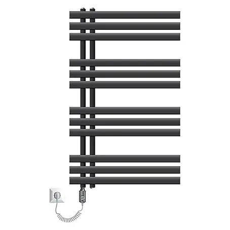 LuxeBath  Elektro-Badheizkörper Design Handtuchheizkörper Handtuchwärmer Elektrisch mit Heizstab 600W