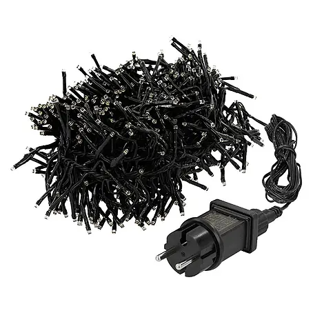 LED Cluster Lichterkette 5,5m 768 LED Warmweiß Wetterfest Innen/Außen