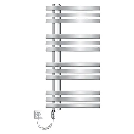 LuxeBath  Elektro-Badheizkörper Design Handtuchheizkörper Handtuchwärmer Elektrisch mit Heizstab 600W