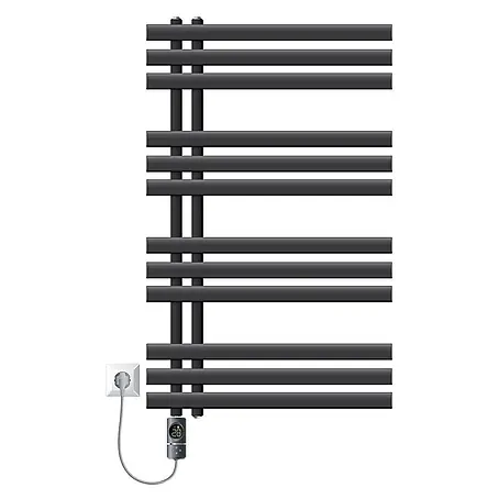 LuxeBath  Elektro-Badheizkörper Design Handtuchheizkörper Handtuchwärmer Elektrisch mit Heizstab 300W