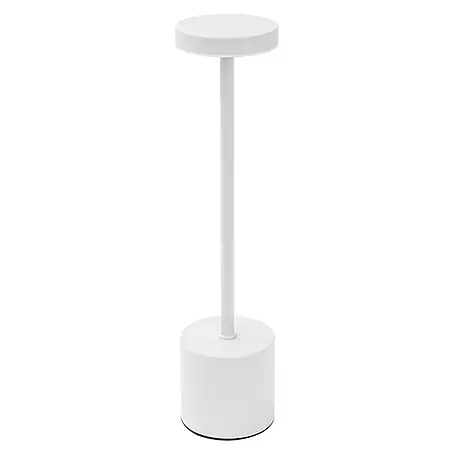 ML-Design  LED-Tischleuchte rund Nachttischlampe Weiß 3 Lichtfarben Tragbare Metall Led Lampe