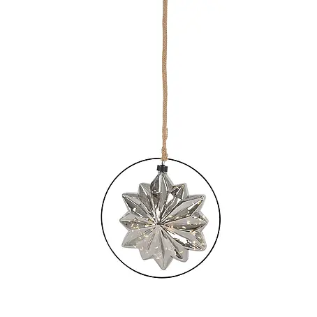 ECD Germany  LED-Weihnachtsdekofigur Kugelleuchte Weihnachtkugel LED Dekokugel Pendelleuchte Lichterkugel