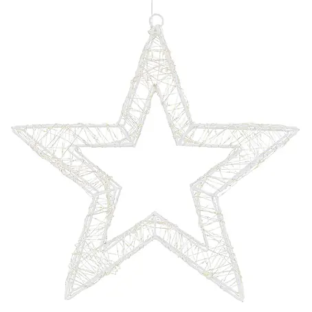 ECD Germany  LED-Weihnachtsdekoleuchte Weihnachtsdeko Drahtstern Weihnachtsstern Dekostern für Weihnachten