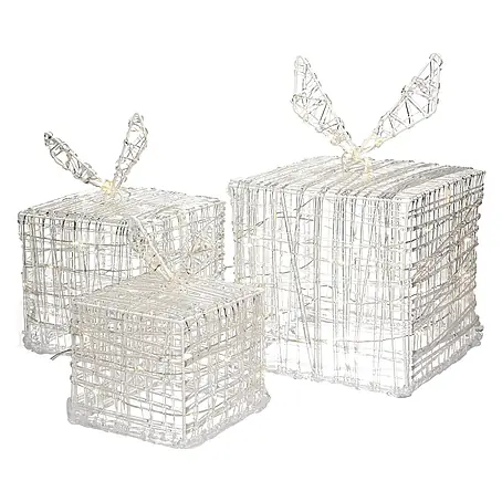 ECD Germany  LED-Weihnachtsdekofigur LED Dekolicht Geschenkboxen Weihnacht Dekoobjekt