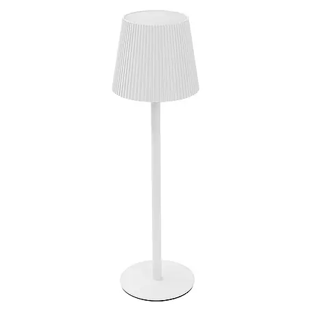 ML-Design  LED-Tischleuchte rund Nachttischlampe Weiß 4 Stufen Tragbare Metall LED Lampe