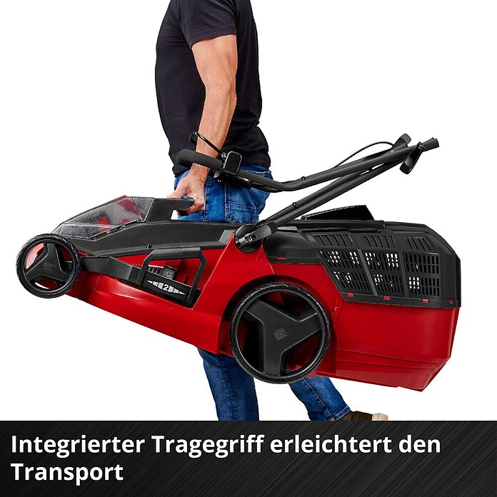 Einhell Power X-Change Cortacésped de batería (36 V, Iones de litio, 4 Ah, 2 baterías, Ancho de corte: 43 cm)