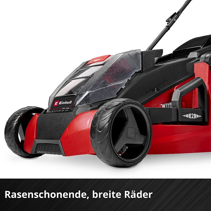Einhell Power X-Change Cortacésped de batería (36 V, Iones de litio, 4 Ah, 2 baterías, Ancho de corte: 43 cm)