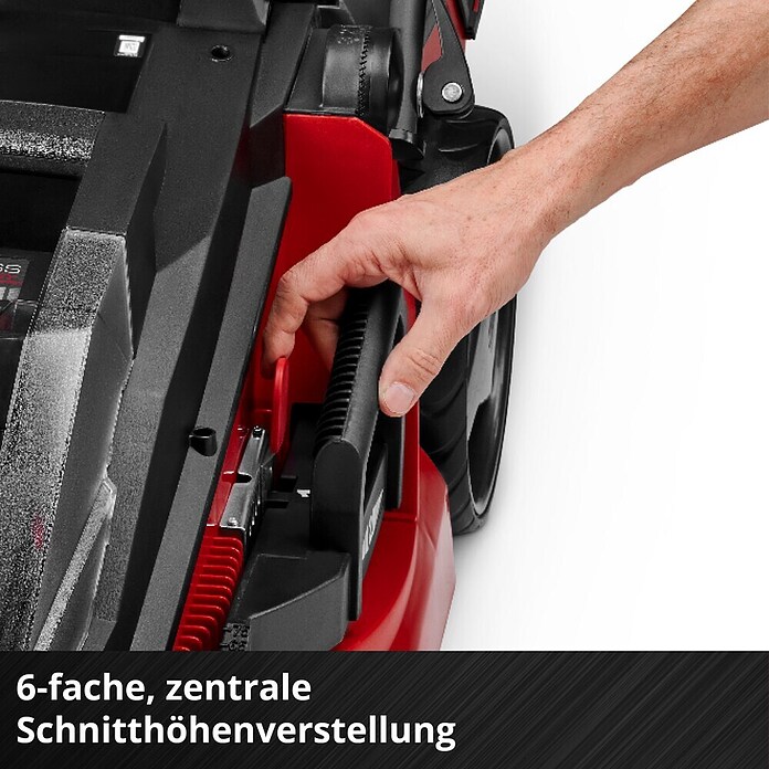 Einhell Power X-Change Cortacésped de batería (36 V, Iones de litio, 4 Ah, 2 baterías, Ancho de corte: 43 cm)