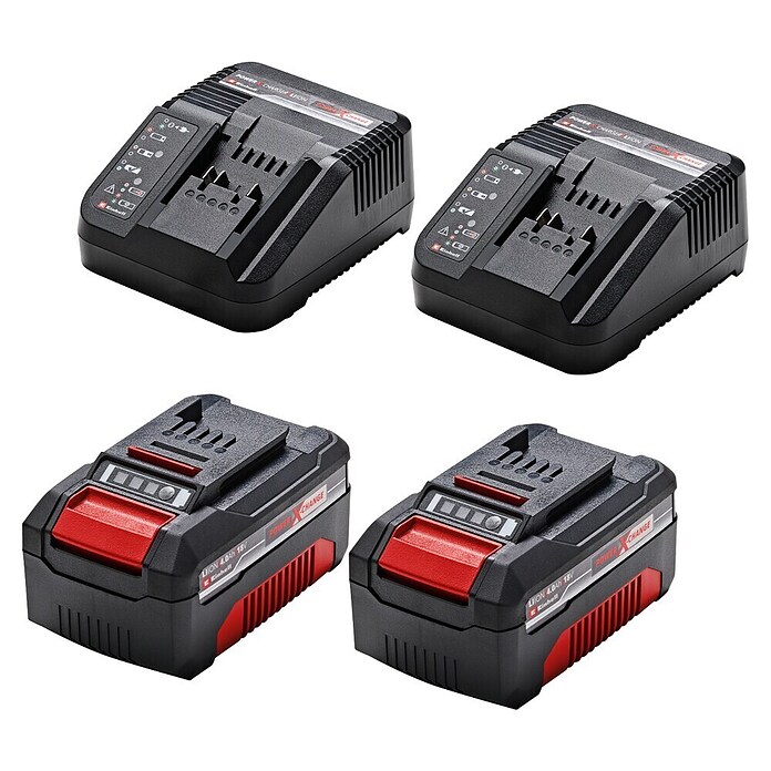 Einhell Power X-Change Cortacésped de batería (36 V, Iones de litio, 4 Ah, 2 baterías, Ancho de corte: 43 cm)