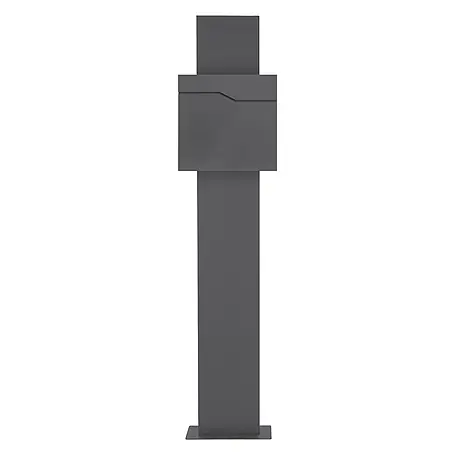 ML-Design  Standbriefkasten Briefkastenanlage mit Ständer Anthrazit 170cm Mailbox mit Pfosten