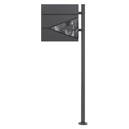 ML-Design  Standbriefkasten Briefkastenanlage mit Ständer Anthrazit 120cm Mailbox mit Pfosten