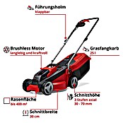 Einhell Power X-Change Cortacésped de batería (18 V, Power X-Change, con iones de litio, Sin batería, Ancho de corte: 30 cm)