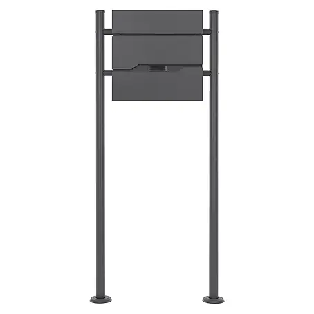 ML-Design  Standbriefkasten Briefkastenanlage mit Ständer Anthrazit 120cm Mailbox mit Pfosten