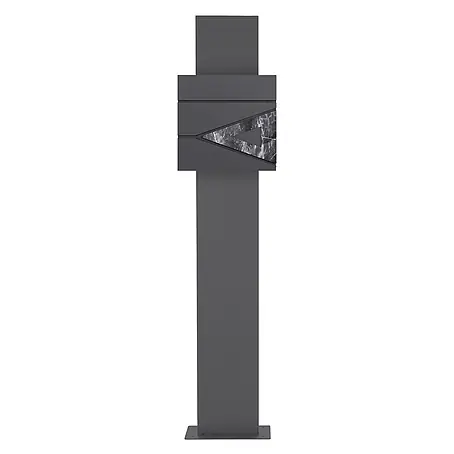 ML-Design  Standbriefkasten Briefkastenanlage mit Ständer Anthrazit 170cm Mailbox mit Pfosten